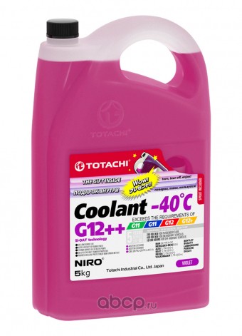 антифриз NIRO COOLANT G12++ VIOLET -40 Фиолетовый  5Л.